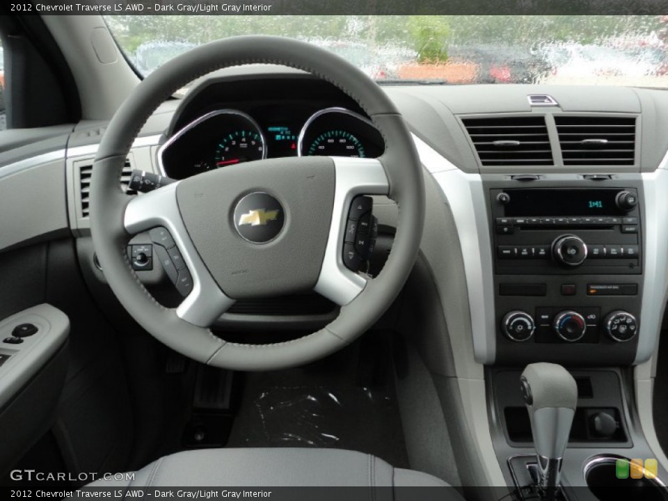 Dark Gray/Light Gray Interior Dashboard for the 2012 Chevrolet Traverse LS AWD #53026208