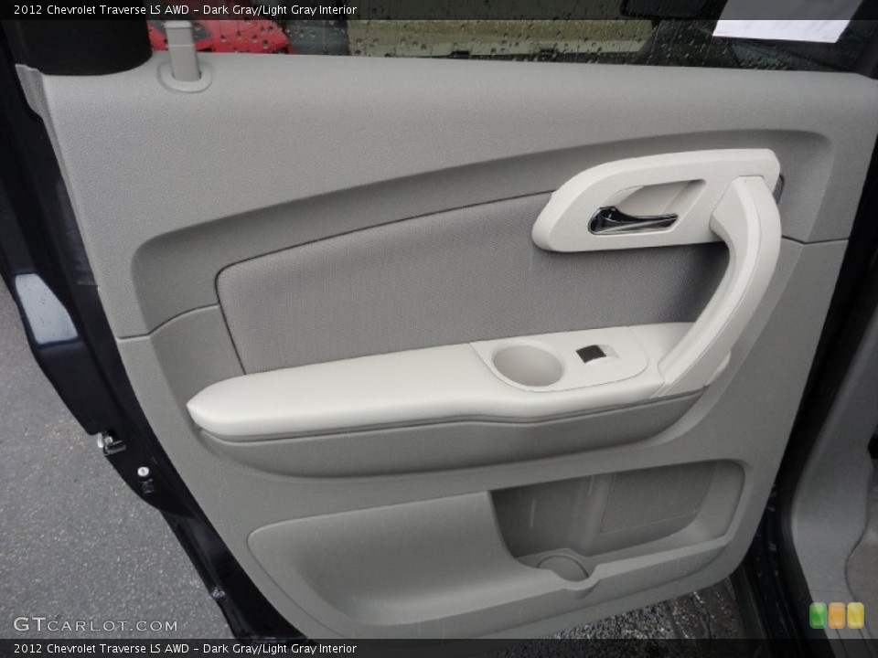 Dark Gray/Light Gray Interior Door Panel for the 2012 Chevrolet Traverse LS AWD #53026247