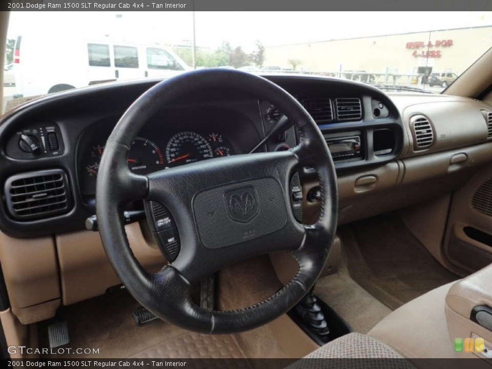 Tan Interior Dashboard for the 2001 Dodge Ram 1500 SLT Regular Cab 4x4 #53026675