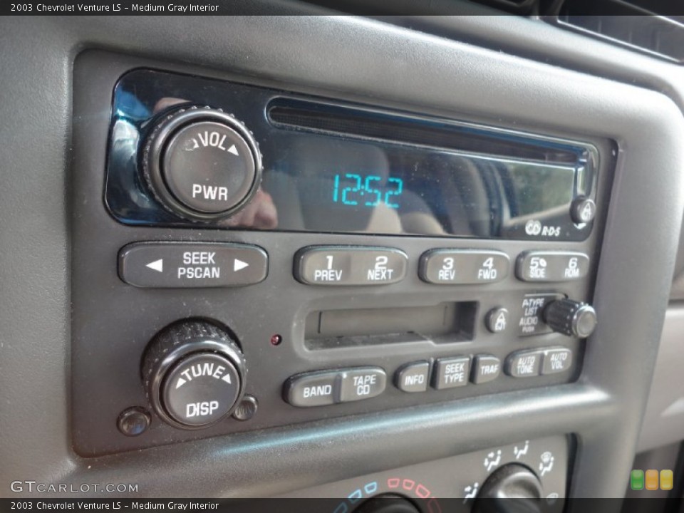 Medium Gray Interior Audio System for the 2003 Chevrolet Venture LS #53028374