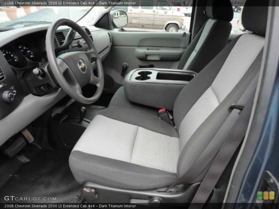 Dark Titanium Interior Photo for the 2008 Chevrolet Silverado 1500 LS Extended Cab 4x4 #53028563