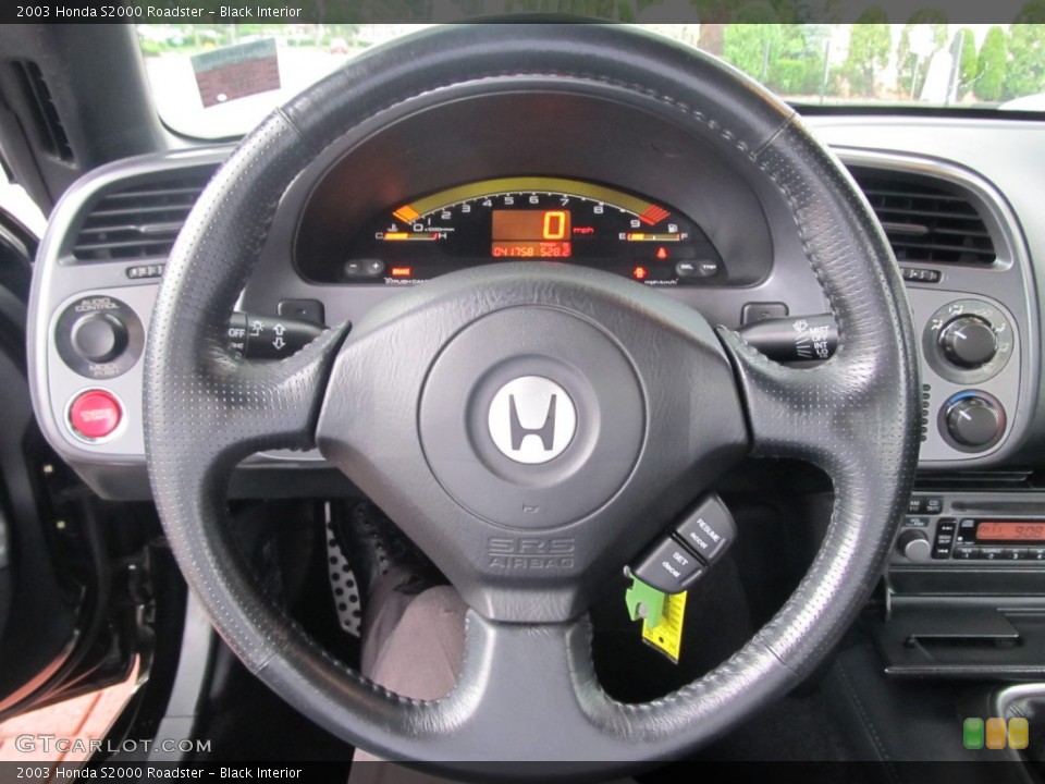 Black Interior Steering Wheel for the 2003 Honda S2000 Roadster #53029922