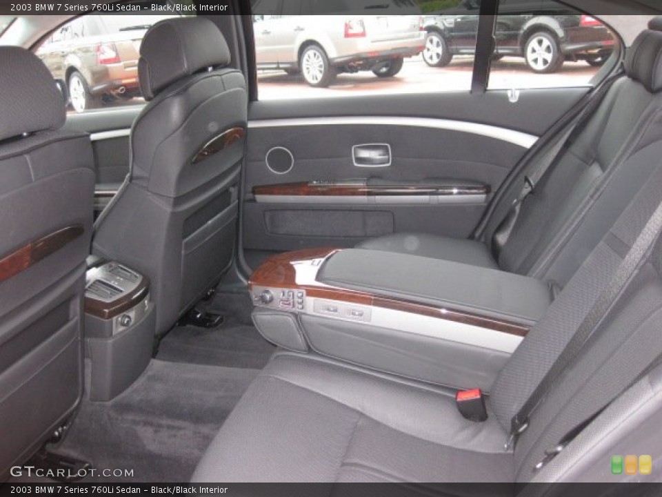 Black/Black 2003 BMW 7 Series Interiors