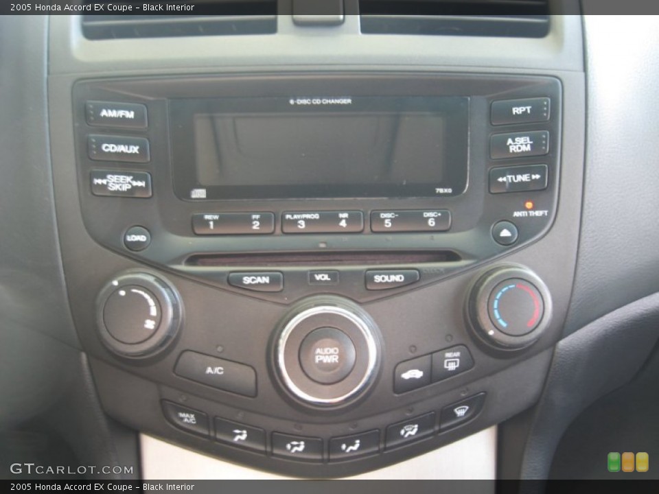 Black Interior Audio System for the 2005 Honda Accord EX Coupe #53035463