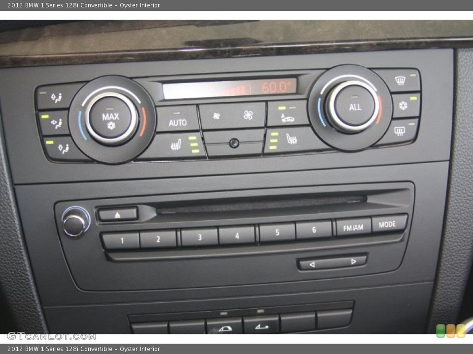 Oyster Interior Controls for the 2012 BMW 1 Series 128i Convertible #53036081