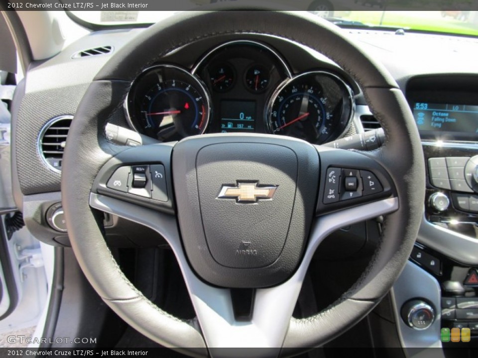 Jet Black Interior Steering Wheel for the 2012 Chevrolet Cruze LTZ/RS #53037310