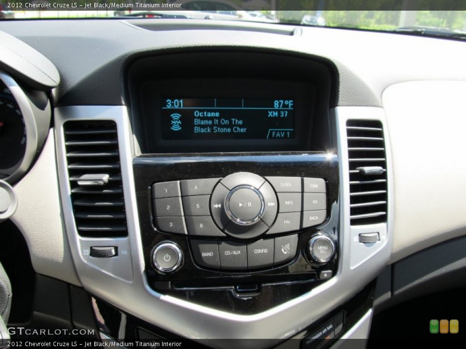 Jet Black/Medium Titanium Interior Controls for the 2012 Chevrolet Cruze LS #53037800