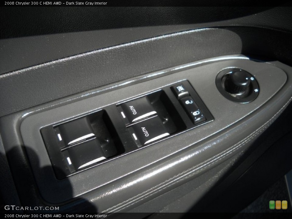 Dark Slate Gray Interior Controls for the 2008 Chrysler 300 C HEMI AWD #53041499