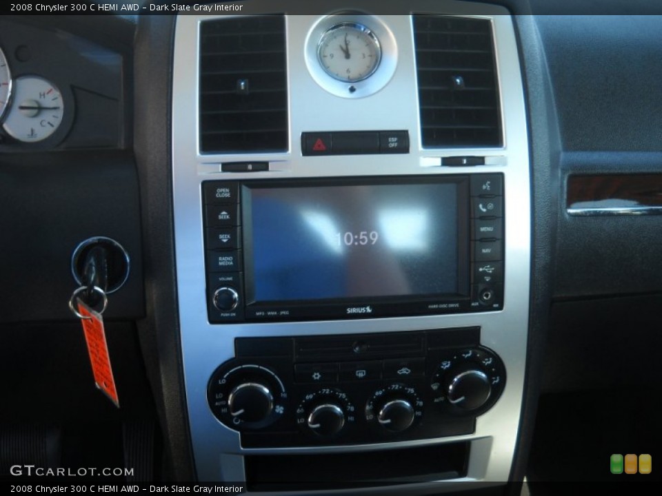 Dark Slate Gray Interior Controls for the 2008 Chrysler 300 C HEMI AWD #53041511