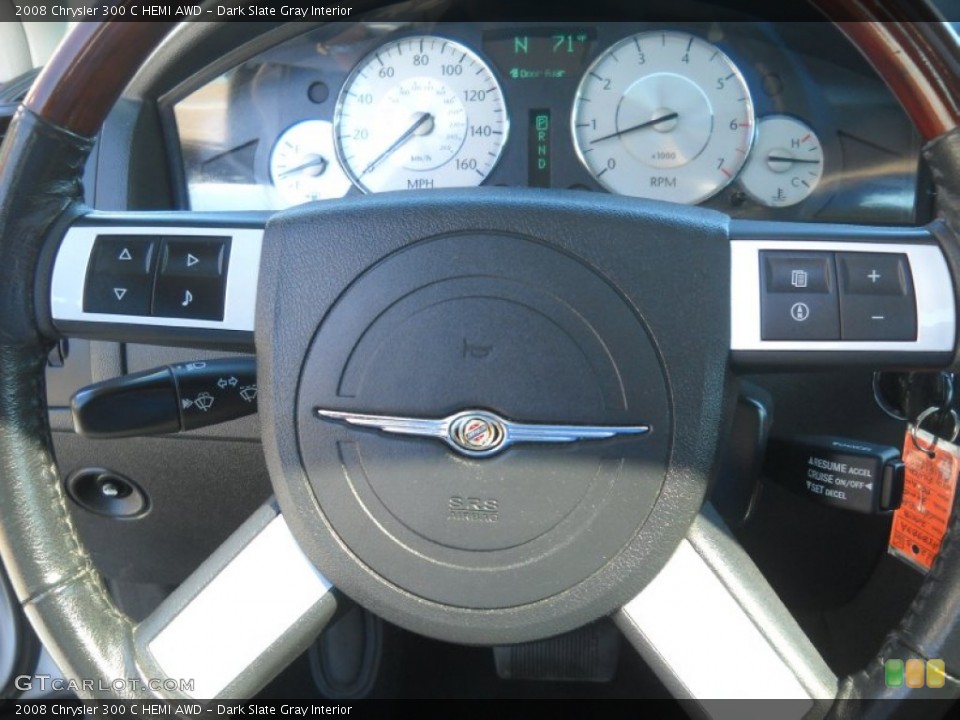 Dark Slate Gray Interior Controls for the 2008 Chrysler 300 C HEMI AWD #53041529