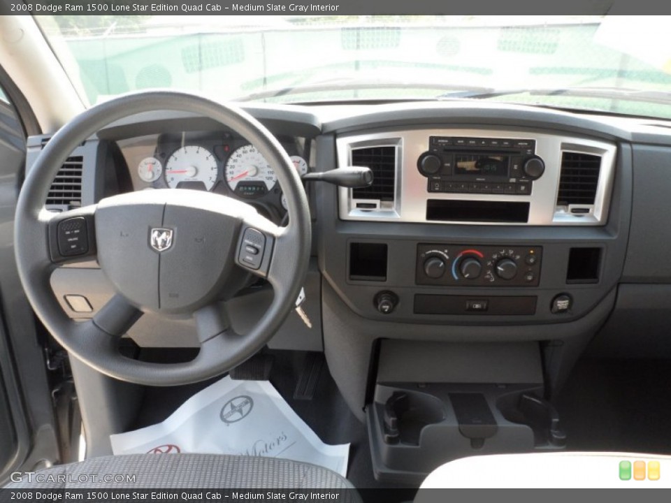 Medium Slate Gray Interior Dashboard for the 2008 Dodge Ram 1500 Lone Star Edition Quad Cab #53052146