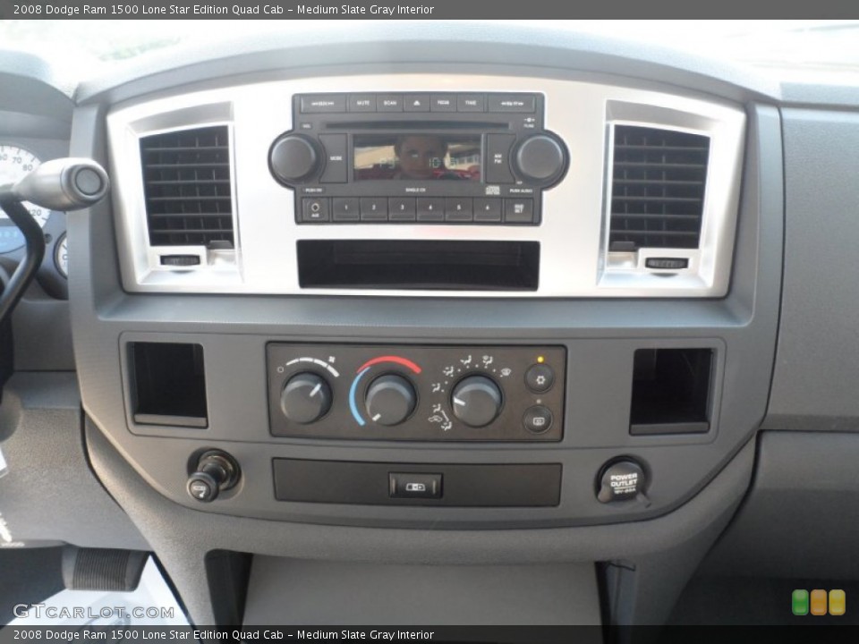 Medium Slate Gray Interior Controls for the 2008 Dodge Ram 1500 Lone Star Edition Quad Cab #53052155