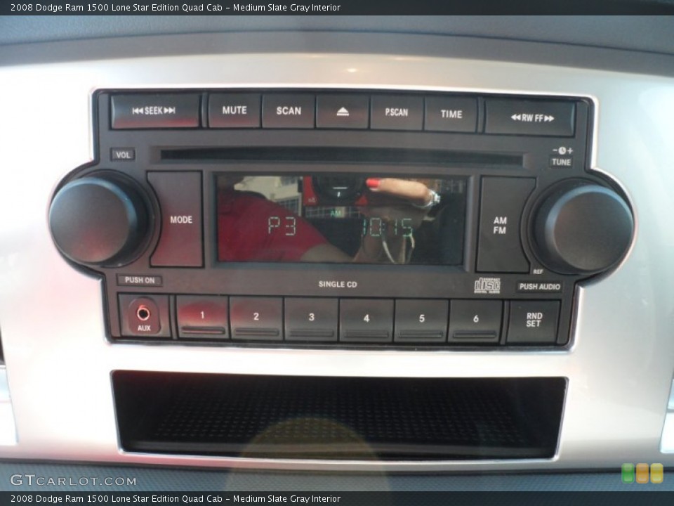 Medium Slate Gray Interior Audio System for the 2008 Dodge Ram 1500 Lone Star Edition Quad Cab #53052167