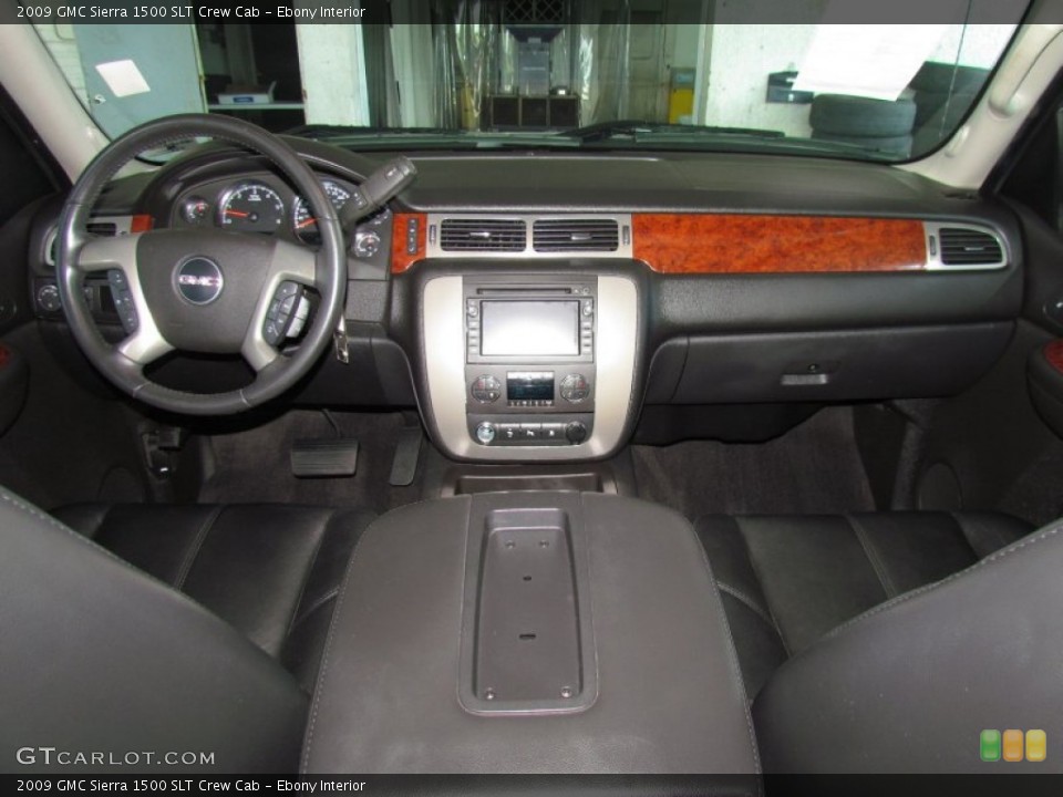 Ebony Interior Dashboard for the 2009 GMC Sierra 1500 SLT Crew Cab #53055233