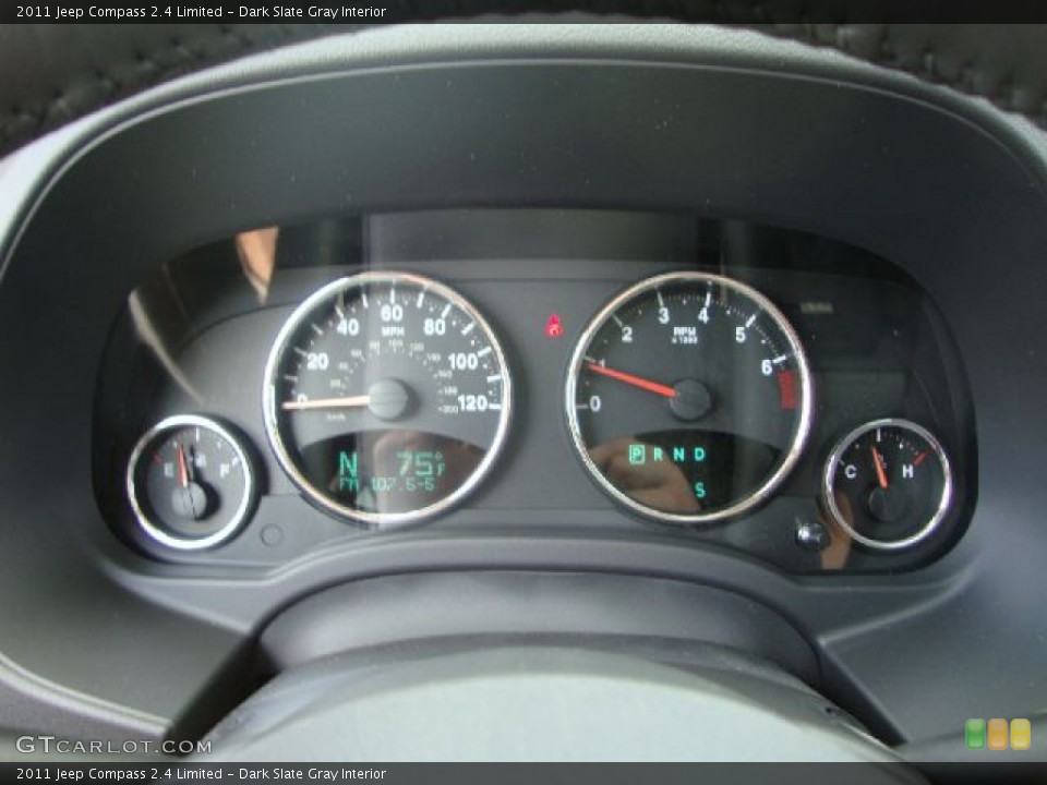 Dark Slate Gray Interior Gauges for the 2011 Jeep Compass 2.4 Limited #53056913