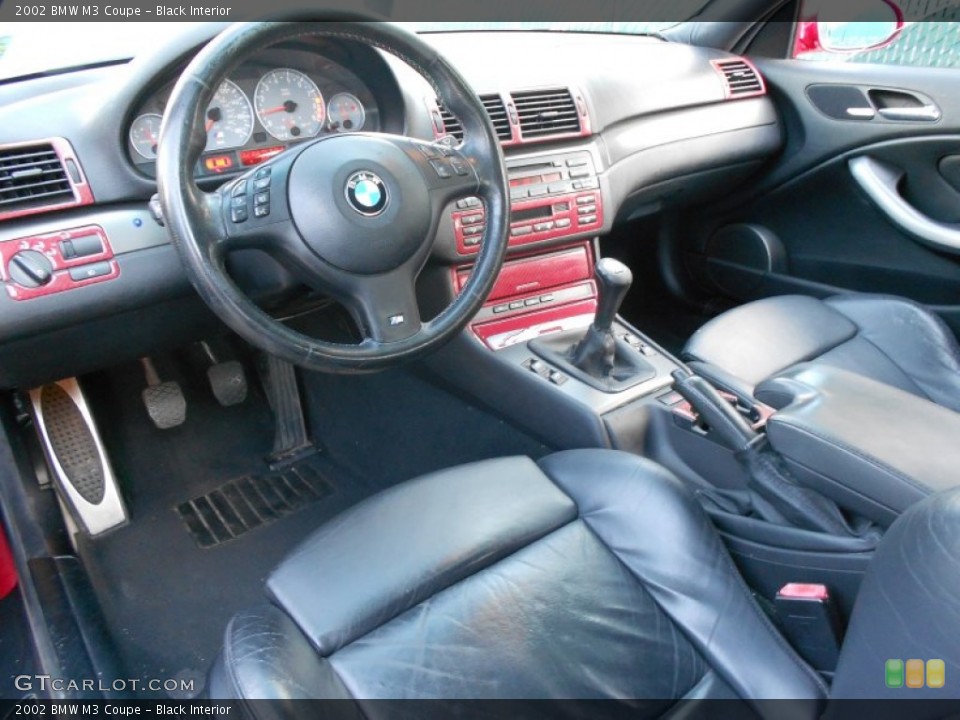 Black Interior Prime Interior for the 2002 BMW M3 Coupe #53059166