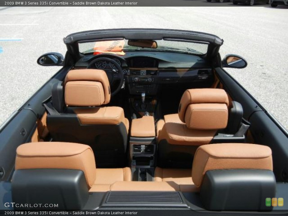 Saddle Brown Dakota Leather Interior Photo for the 2009 BMW 3 Series 335i Convertible #53059919