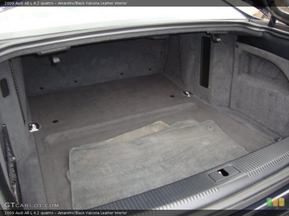 Amaretto/Black Valcona Leather Interior Trunk for the 2009 Audi A8 L 4.2 quattro #53061761