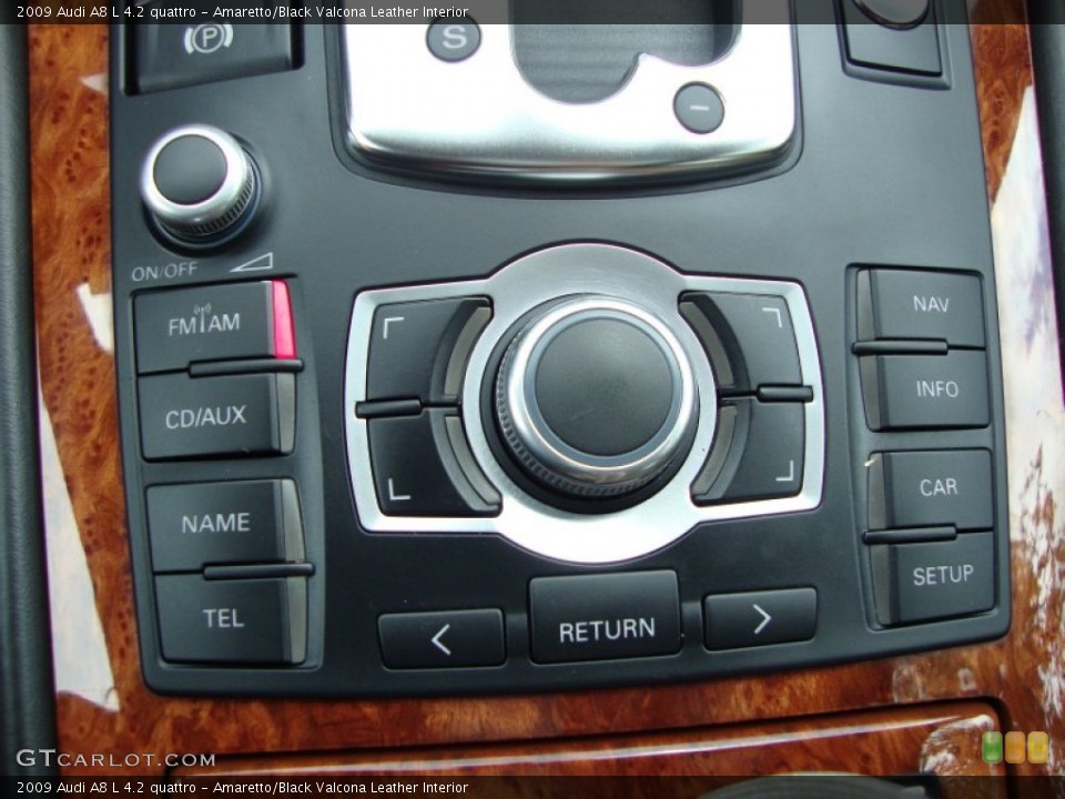 Amaretto/Black Valcona Leather Interior Controls for the 2009 Audi A8 L 4.2 quattro #53061842