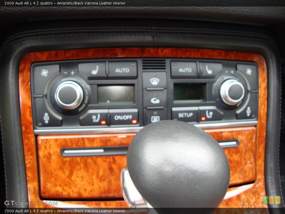 Amaretto/Black Valcona Leather Interior Controls for the 2009 Audi A8 L 4.2 quattro #53061857