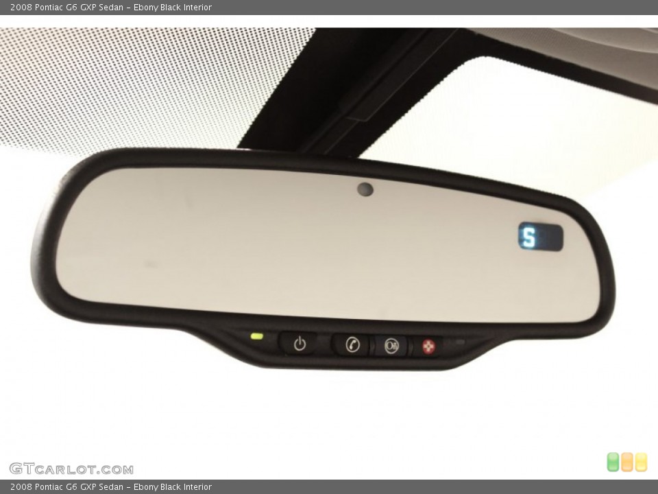 Ebony Black Interior Controls for the 2008 Pontiac G6 GXP Sedan #53062979