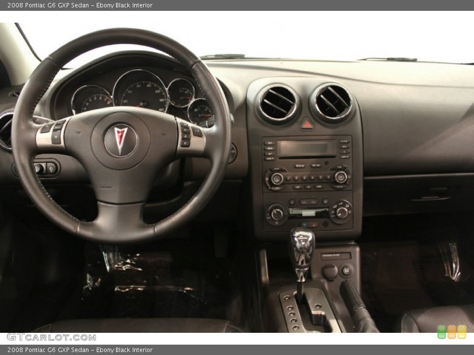 Ebony Black Interior Dashboard for the 2008 Pontiac G6 GXP Sedan #53062994