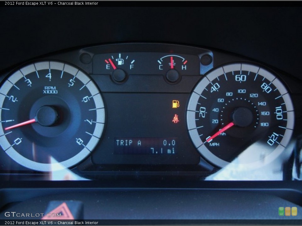 Charcoal Black Interior Gauges for the 2012 Ford Escape XLT V6 #53066092