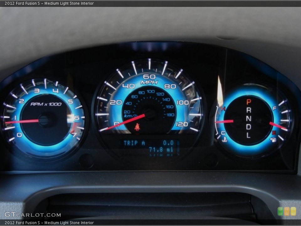Medium Light Stone Interior Gauges for the 2012 Ford Fusion S #53066842