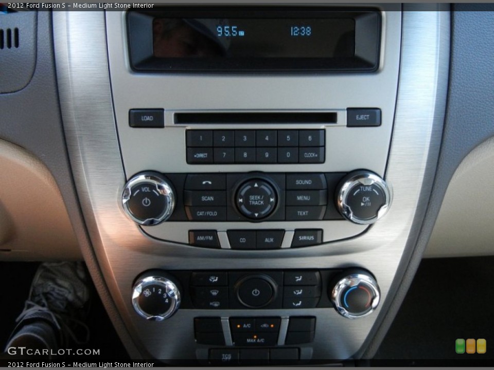 Medium Light Stone Interior Controls for the 2012 Ford Fusion S #53066860