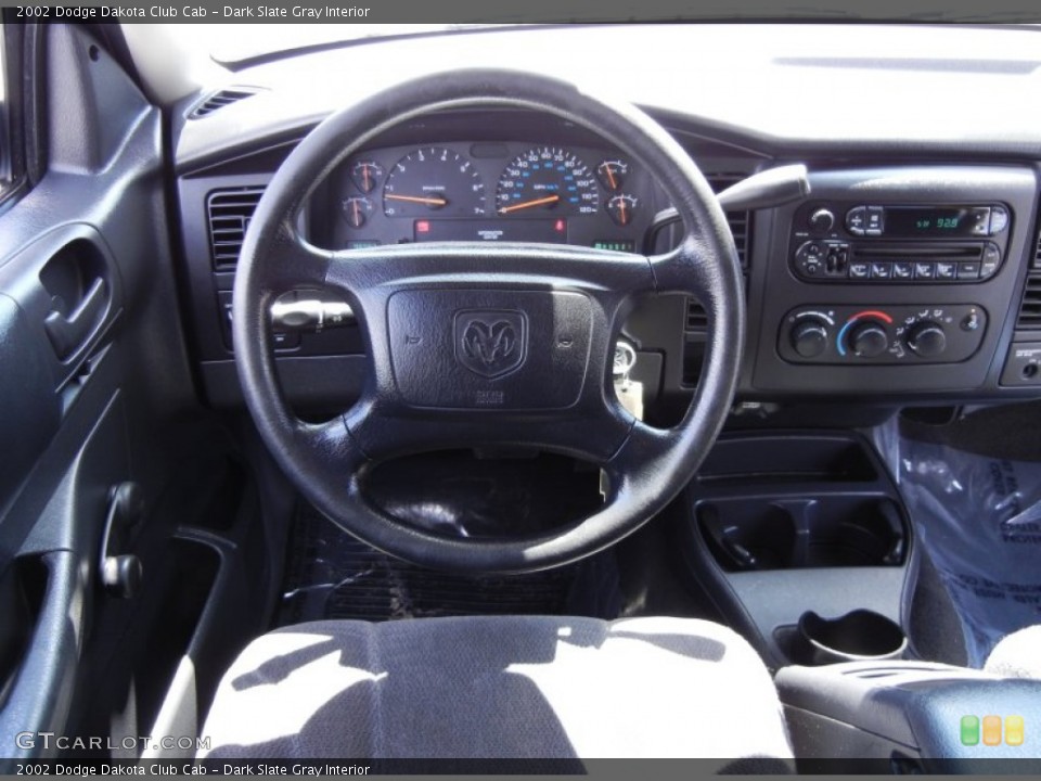 Dark Slate Gray Interior Steering Wheel for the 2002 Dodge Dakota Club Cab #53067180