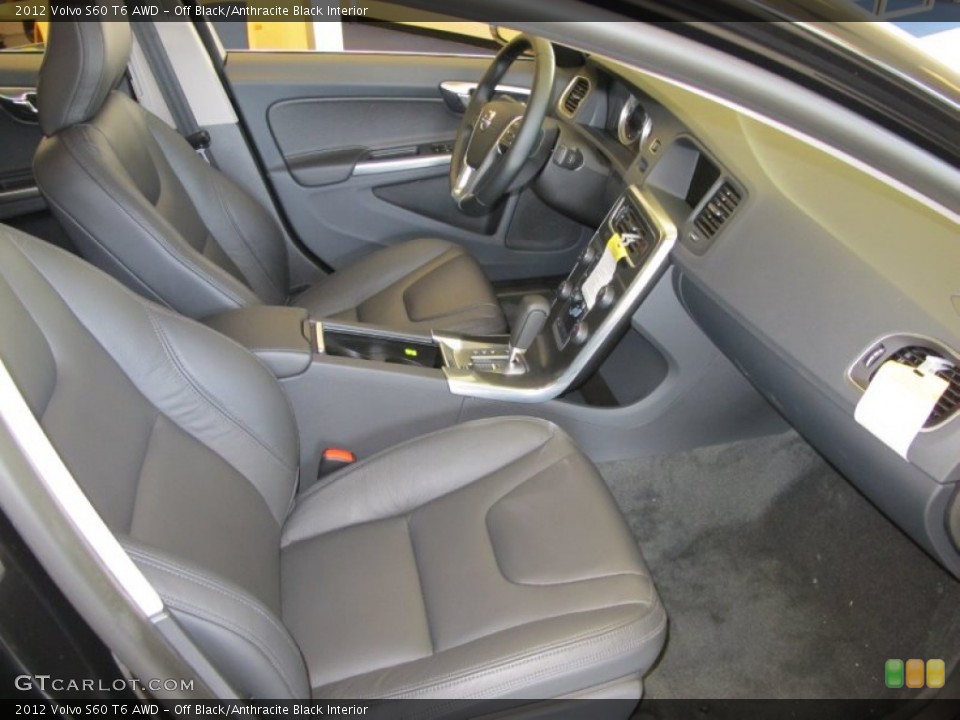 Off Black/Anthracite Black Interior Photo for the 2012 Volvo S60 T6 AWD #53069506