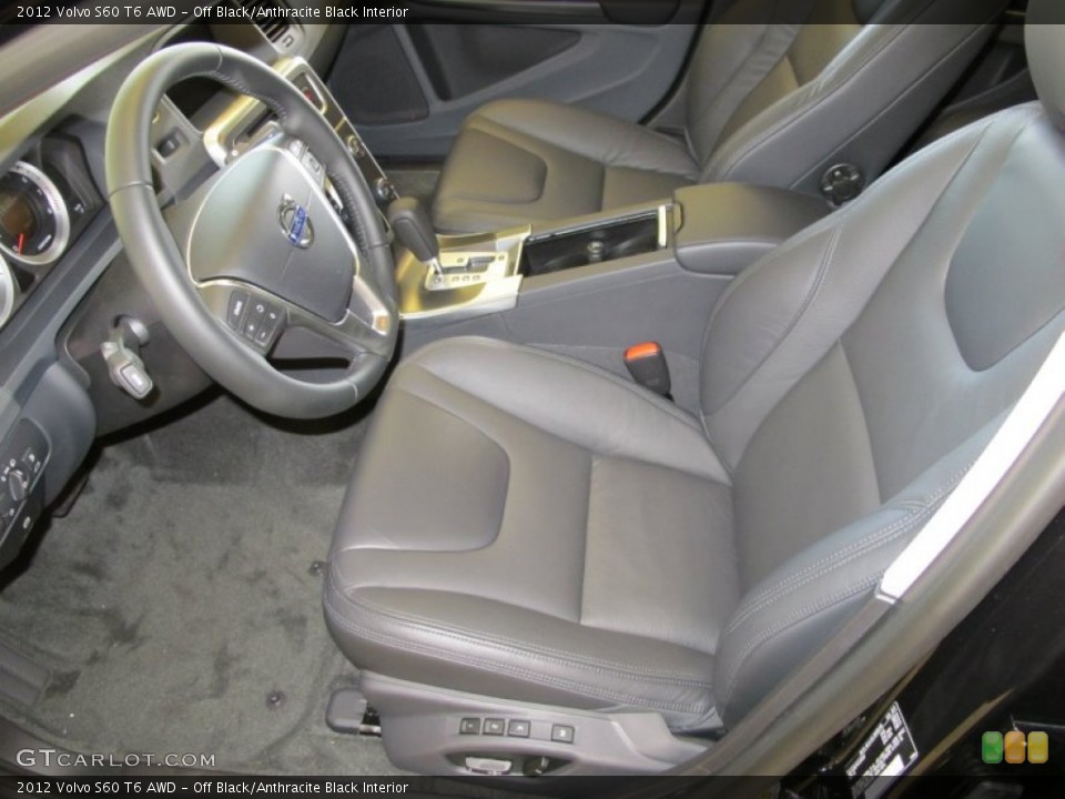 Off Black/Anthracite Black Interior Photo for the 2012 Volvo S60 T6 AWD #53069548