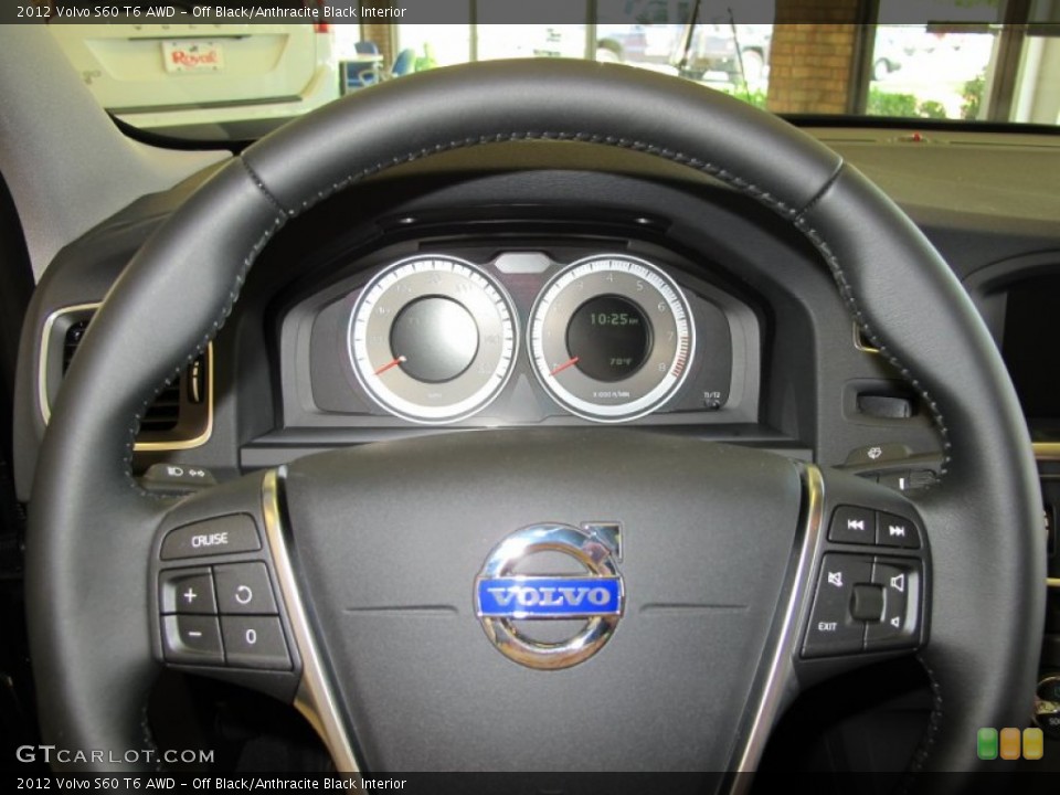 Off Black/Anthracite Black Interior Steering Wheel for the 2012 Volvo S60 T6 AWD #53069560