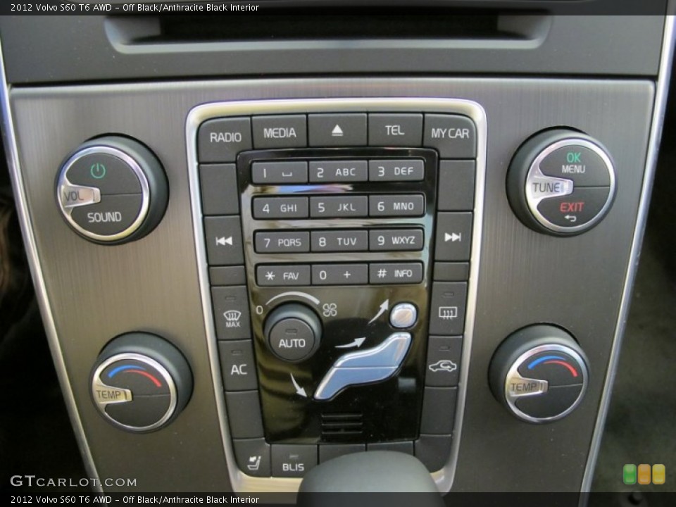 Off Black/Anthracite Black Interior Controls for the 2012 Volvo S60 T6 AWD #53069578