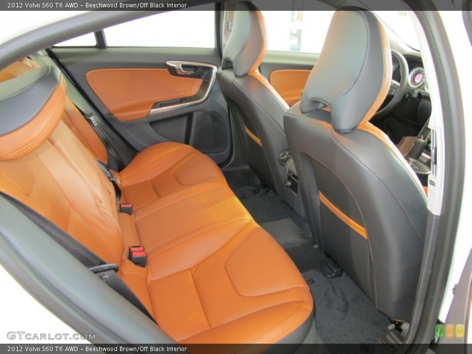 Beechwood Brown/Off Black Interior Photo for the 2012 Volvo S60 T6 AWD #53069722