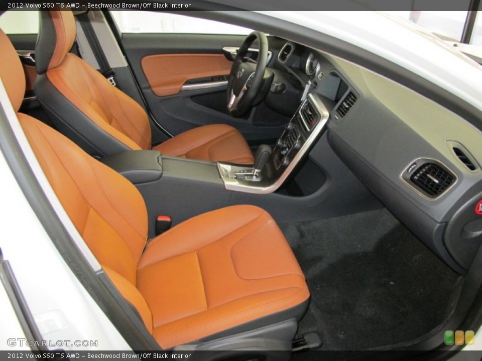Beechwood Brown/Off Black Interior Photo for the 2012 Volvo S60 T6 AWD #53069747