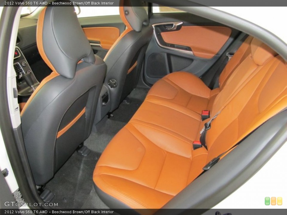 Beechwood Brown/Off Black Interior Photo for the 2012 Volvo S60 T6 AWD #53069776
