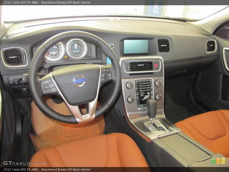 Beechwood Brown/Off Black Interior Photo for the 2012 Volvo S60 T6 AWD #53069789