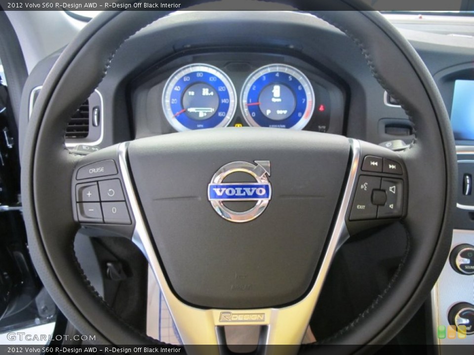 R-Design Off Black Interior Steering Wheel for the 2012 Volvo S60 R-Design AWD #53070370
