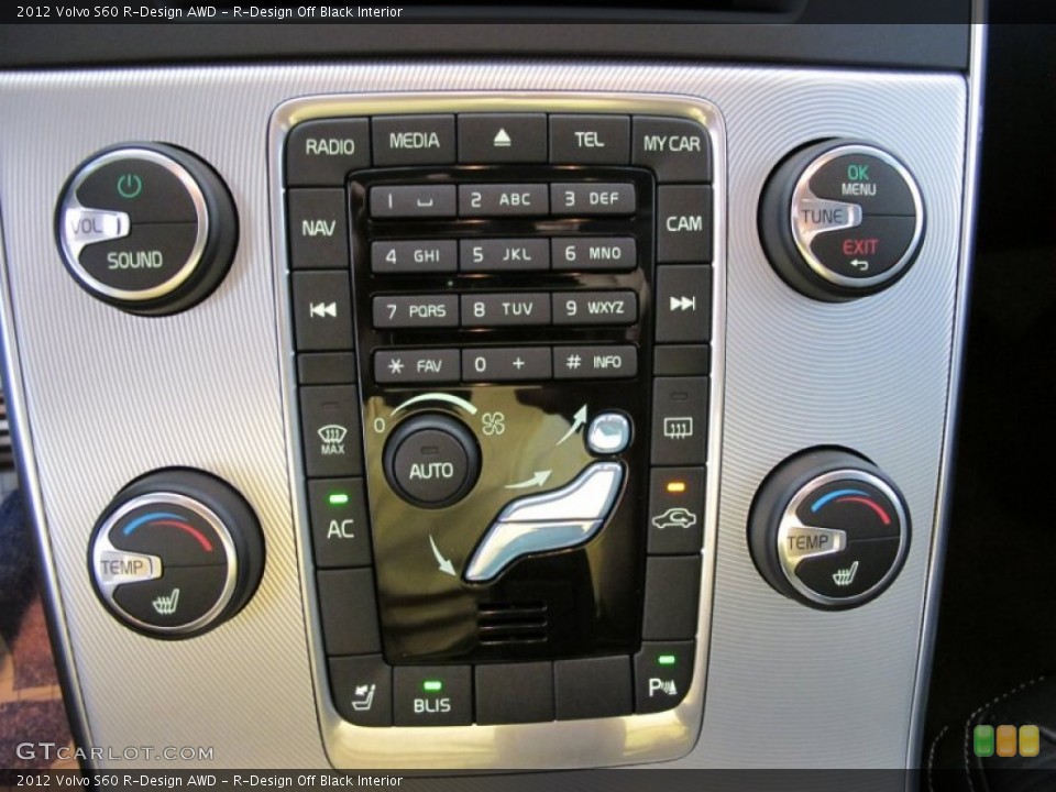 R-Design Off Black Interior Controls for the 2012 Volvo S60 R-Design AWD #53070397