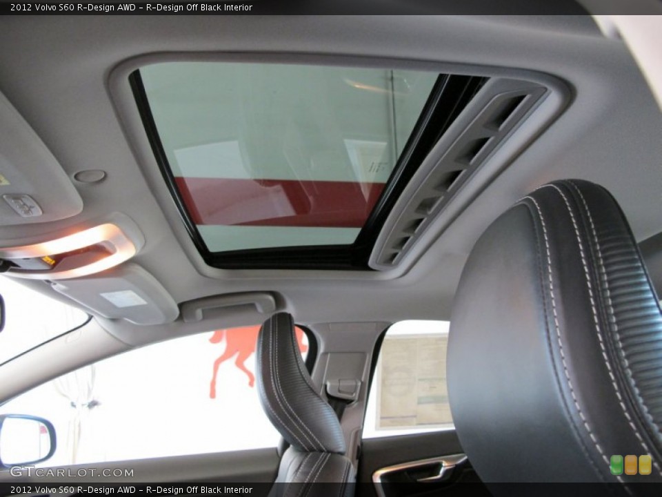 R-Design Off Black Interior Sunroof for the 2012 Volvo S60 R-Design AWD #53070427