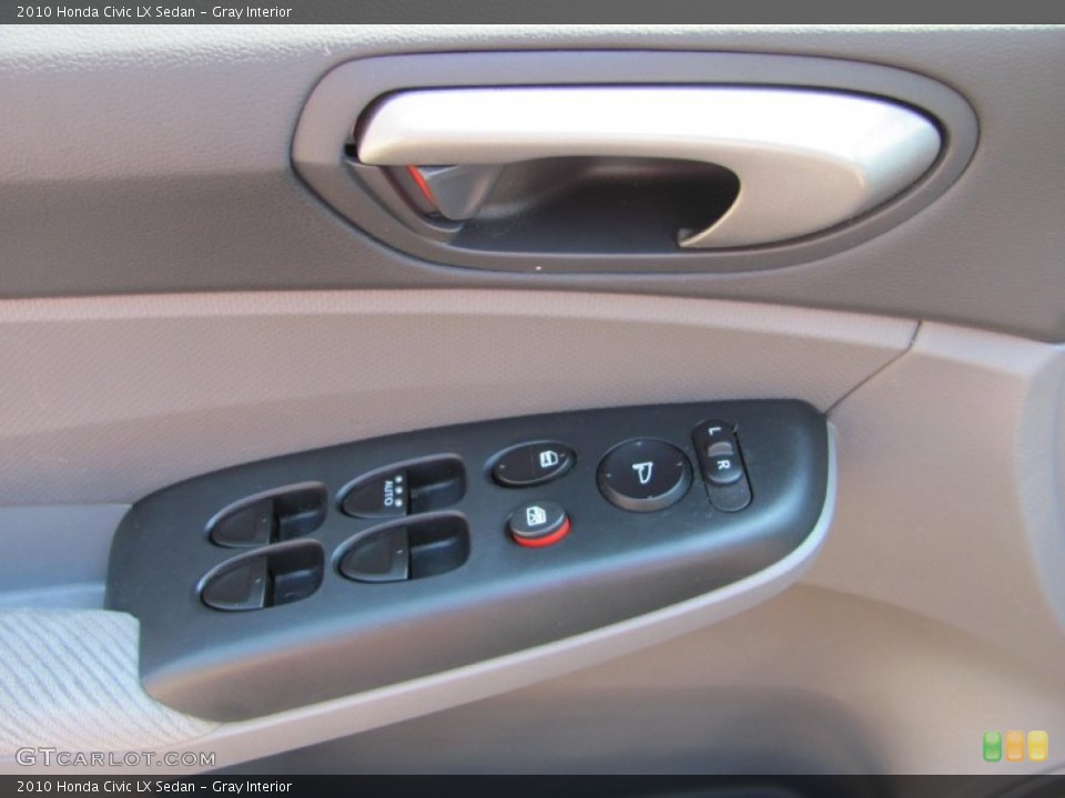 Gray Interior Controls for the 2010 Honda Civic LX Sedan #53070934