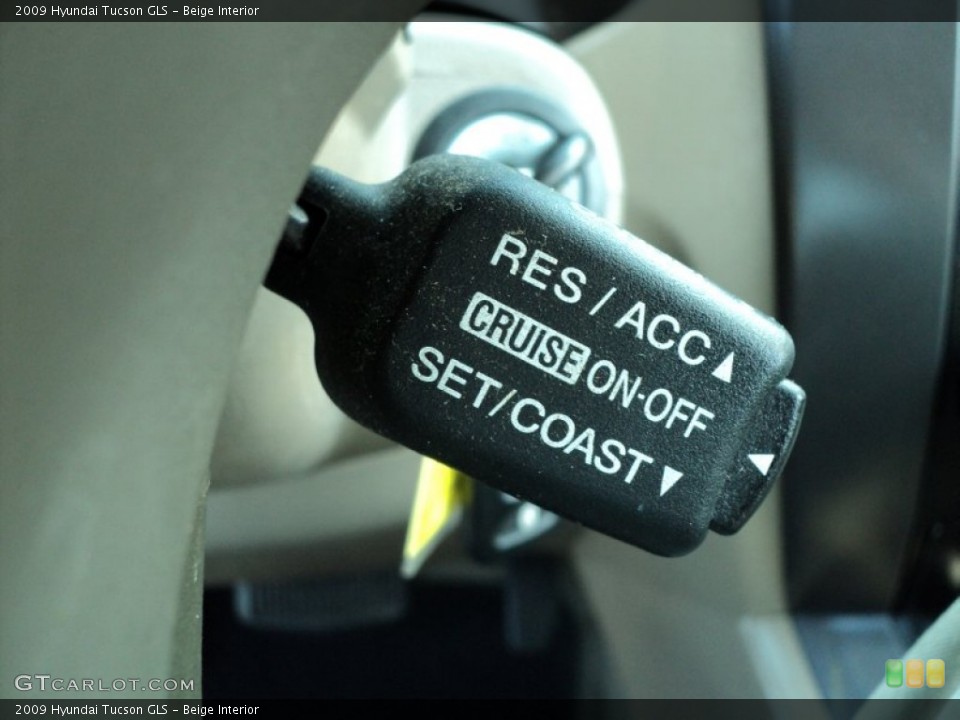 Beige Interior Controls for the 2009 Hyundai Tucson GLS #53074600