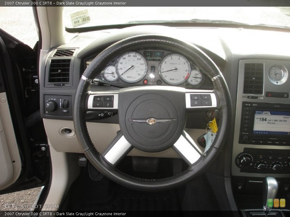 Dark Slate Gray/Light Graystone Interior Steering Wheel for the 2007 Chrysler 300 C SRT8 #53075623