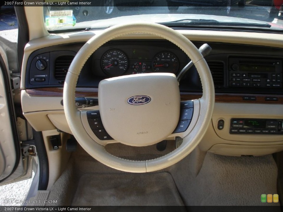 Light Camel Interior Steering Wheel for the 2007 Ford Crown Victoria LX #53077018