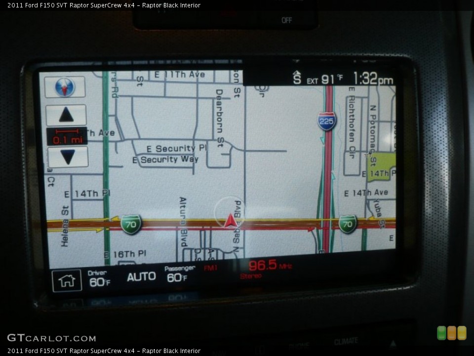 Raptor Black Interior Navigation for the 2011 Ford F150 SVT Raptor SuperCrew 4x4 #53077480