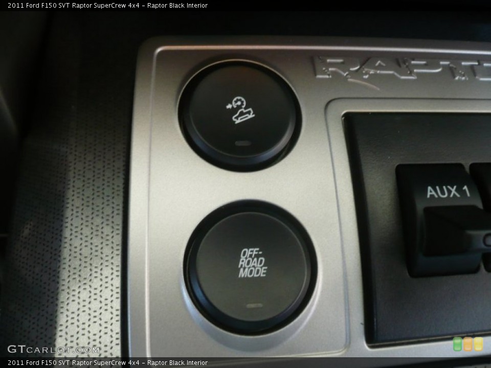 Raptor Black Interior Controls for the 2011 Ford F150 SVT Raptor SuperCrew 4x4 #53077552