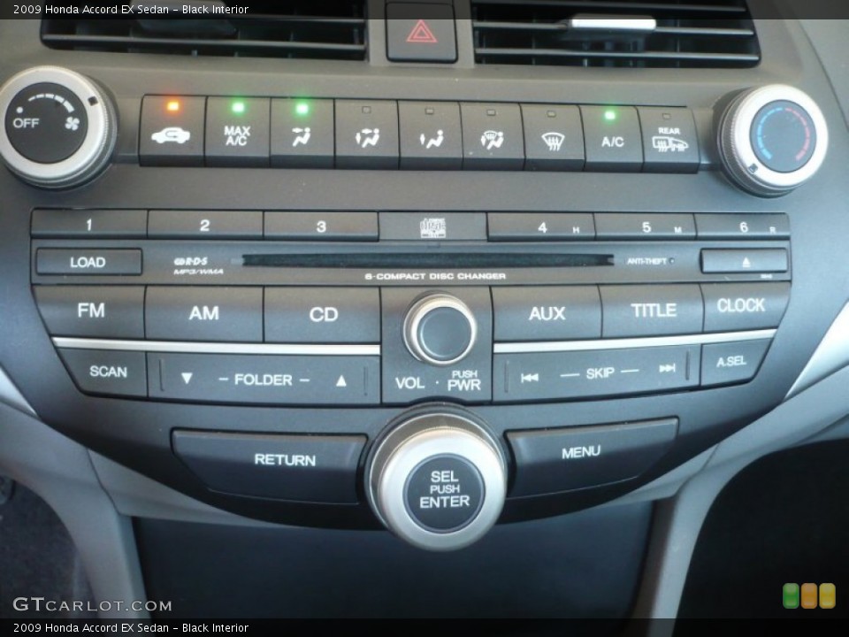 Black Interior Audio System for the 2009 Honda Accord EX Sedan #53077942