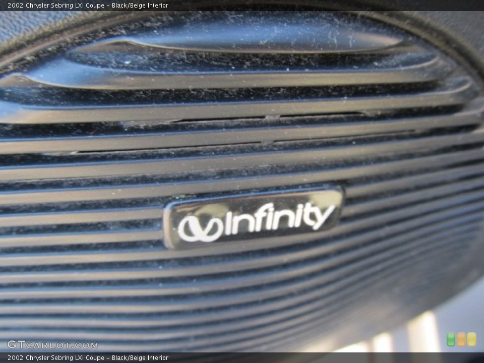 Black/Beige Interior Audio System for the 2002 Chrysler Sebring LXi Coupe #53078866