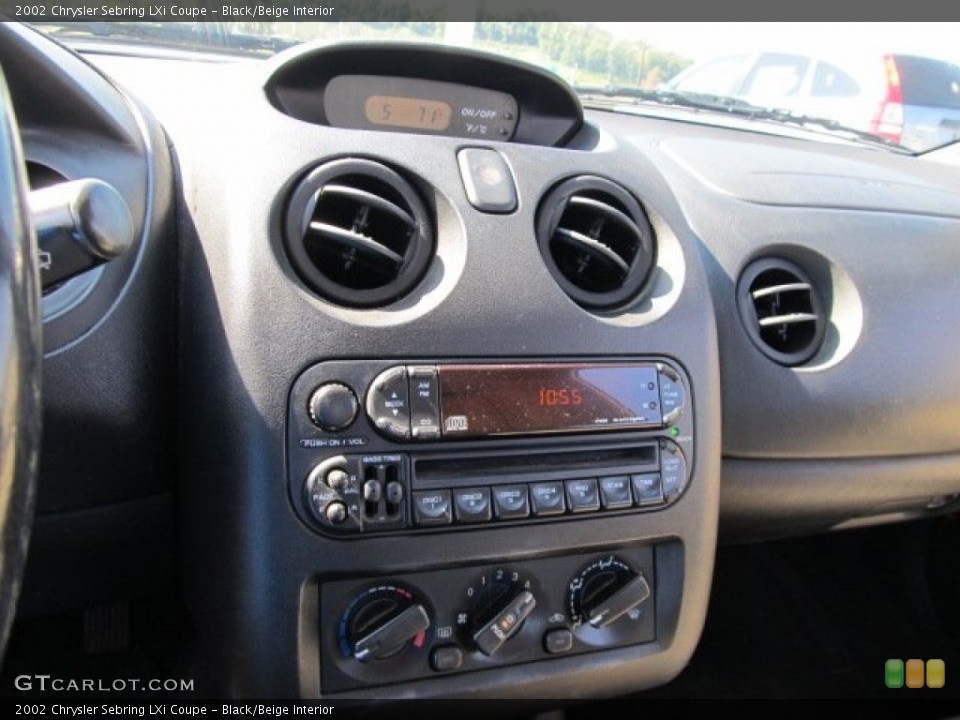 Black/Beige Interior Audio System for the 2002 Chrysler Sebring LXi Coupe #53078881